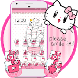 ikon Princess Kitty Pink Cute Cartoon Theme