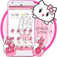 Princess Kitty Pink Cute Cartoon Theme