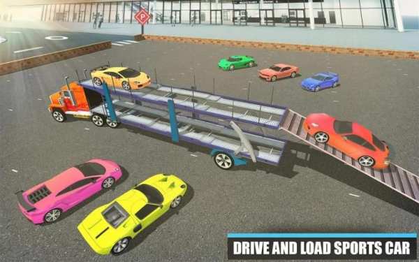 Car Transport Trailer Game - Car Transportation स्क्रीनशॉट 9