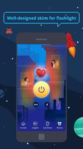 Color Phone Flashlight - LED display banner screenshot 7