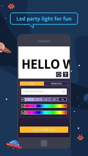 Color Phone Flashlight - LED display banner screenshot 4