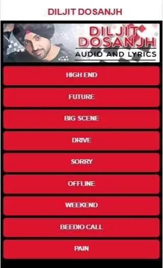 Diljit Dosanjh TOP Punjabi SONGS screenshot 1