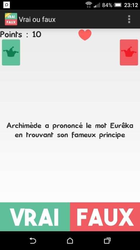 Vrai ou Faux ? screenshot 2