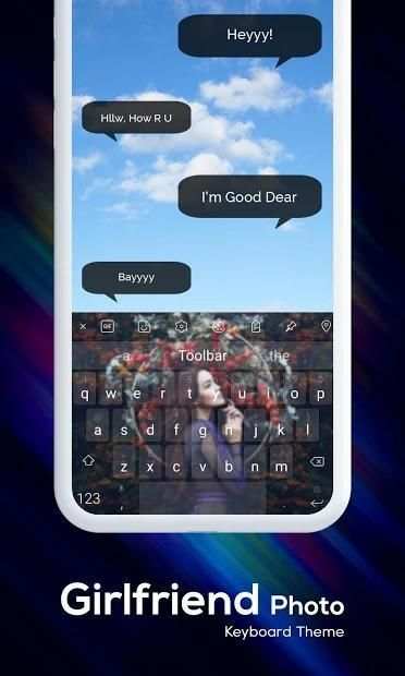 My Photo Keyboard Girlfriend Photo Keyboard Theme screenshot 3
