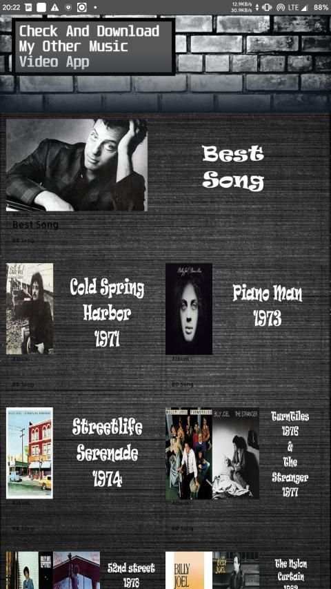 Billy Joel Song Music l Video App screenshot 4