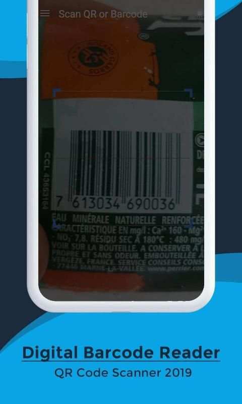 Digital Barcode Reader QR Code Scanner 2019 screenshot 1