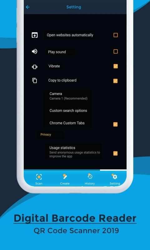 Digital Barcode Reader QR Code Scanner 2019 screenshot 2