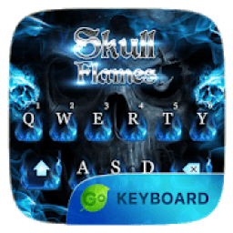 ikon Skull Flames Go Keyboard Theme