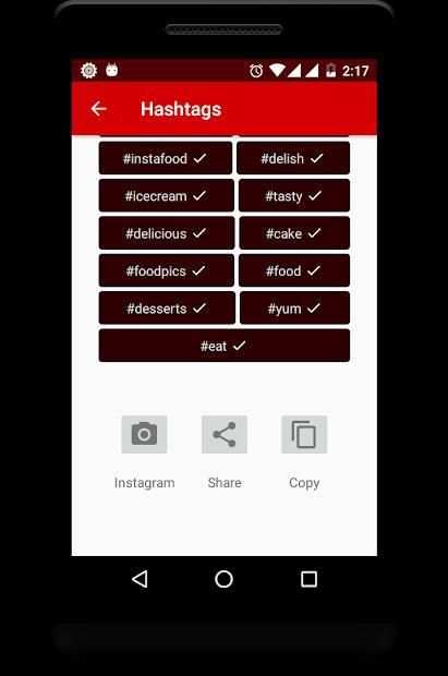 HashTags App for Instagram screenshot 2