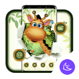 ikon Cute Giraffe APUS Launcher theme