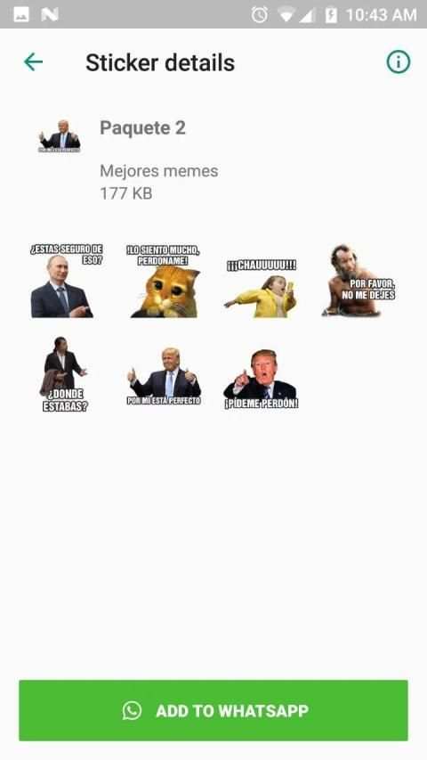 Memes con frases stickers WhatsApp * - (2019) screenshot 2