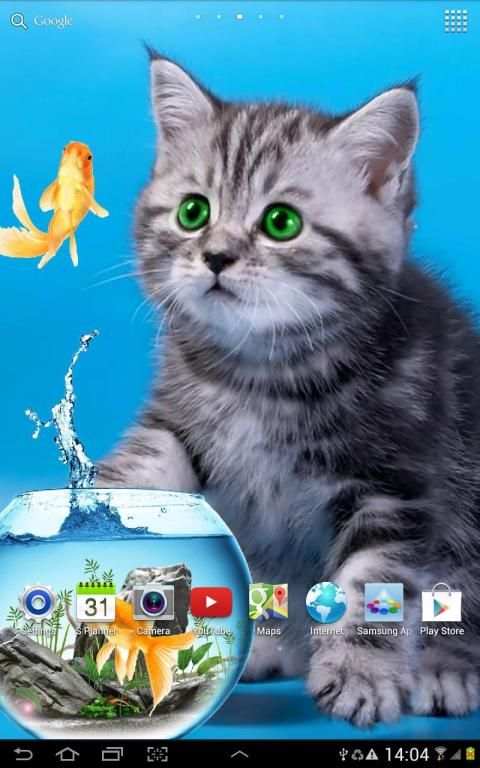 Cat Live Wallpaper स्क्रीनशॉट 1