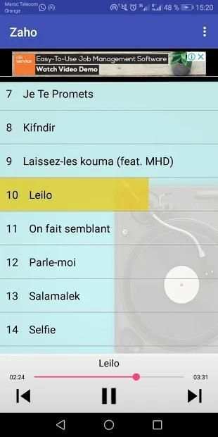 Zaho Chansons screenshot 1