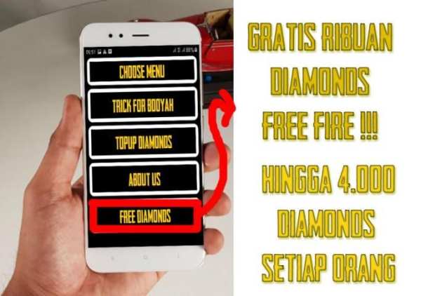 Diamonds Free Fire Gratis - Giveaway Diamonds screenshot 4