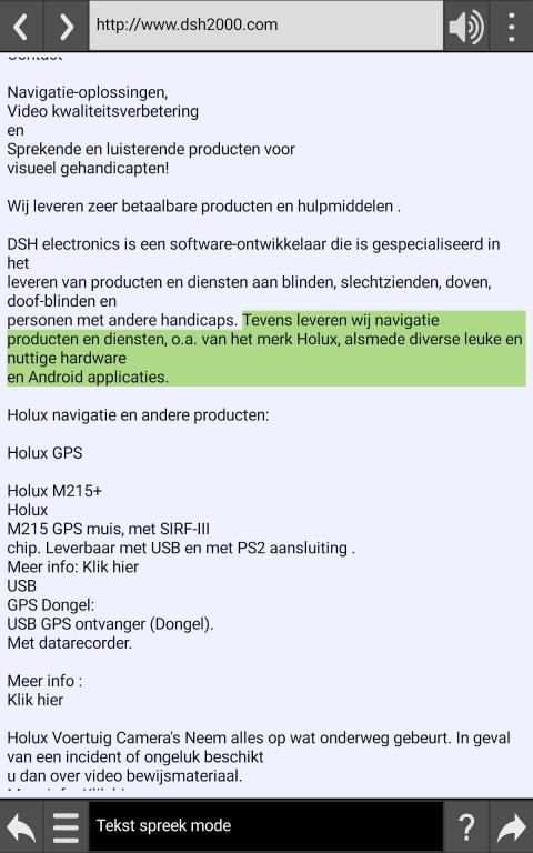 Sprekende Browser screenshot 4