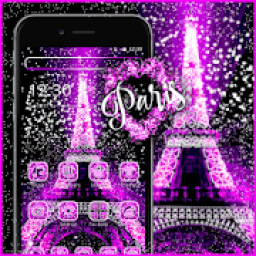 ikon Pink Glitter Paris Theme
