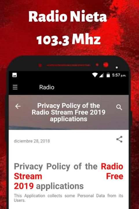 Radio Nieta 103.3 Mhz 3 تصوير الشاشة