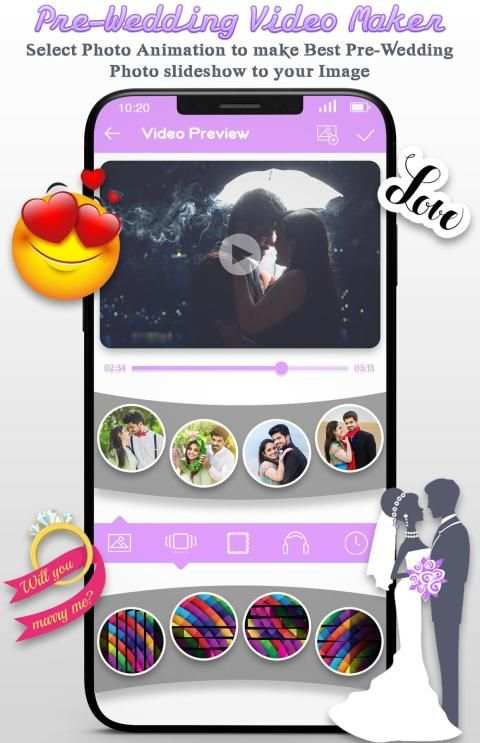Pre-Wedding Video Maker स्क्रीनशॉट 3