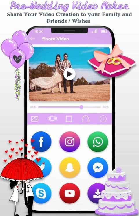 Pre-Wedding Video Maker स्क्रीनशॉट 1