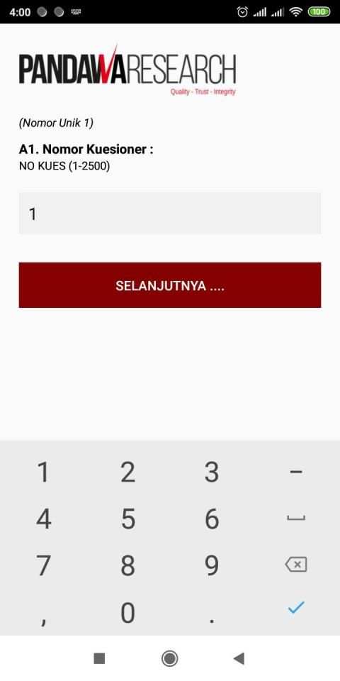 Pandawa Mobile Survey screenshot 4