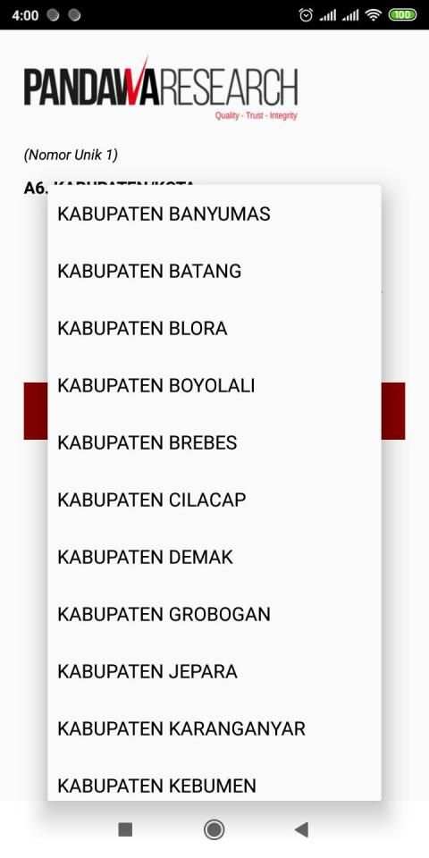 Pandawa Mobile Survey screenshot 2