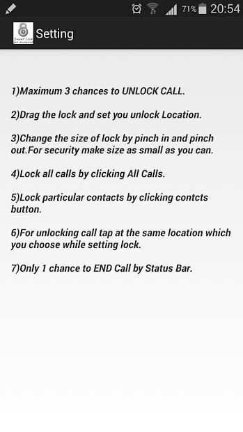Invisible Incoming Call Lock स्क्रीनशॉट 2