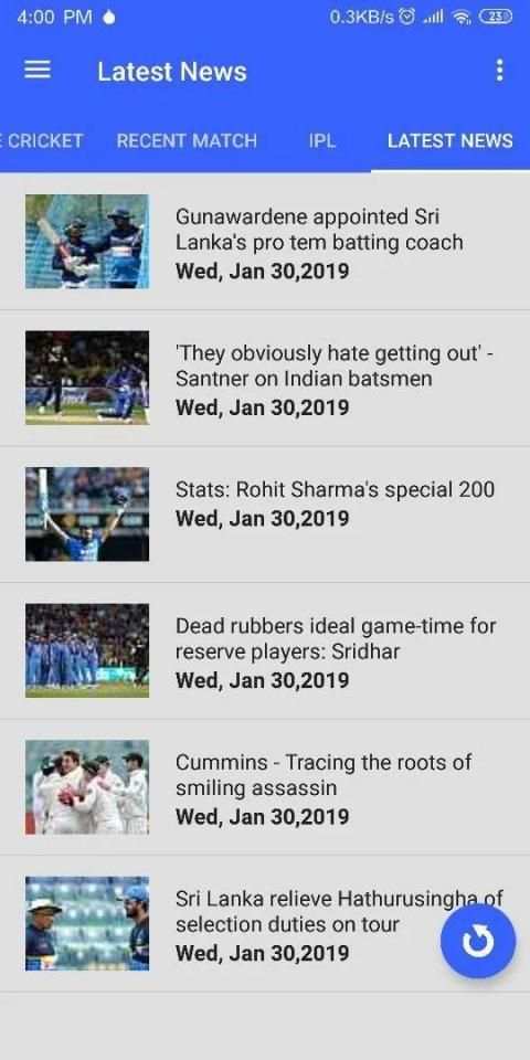 লাইভ ক্রিকেট স্কোর | Live Cricket Score IPL / BPL screenshot 2