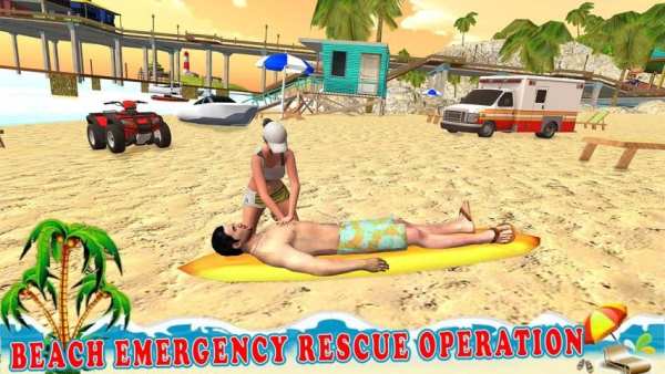 Beach Rescue Simulator - Rescue 911 Survival स्क्रीनशॉट 12