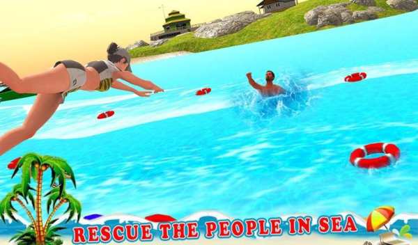 Beach Rescue Simulator - Rescue 911 Survival स्क्रीनशॉट 1