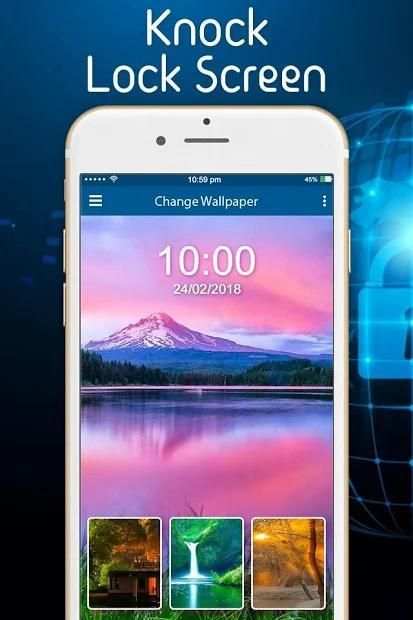 Knock Lock - LockScreen screenshot 2