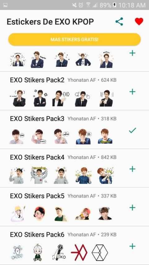 EXO Stickers KPop para Whatsapp screenshot 3