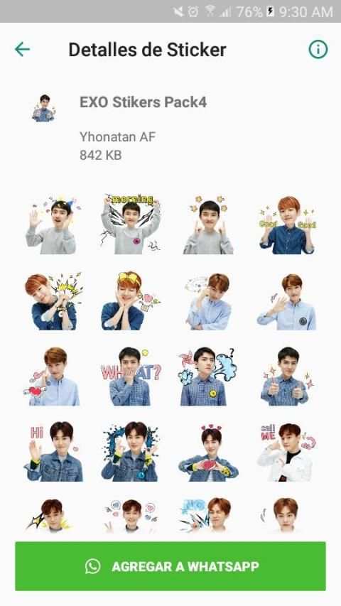 EXO Stickers KPop para Whatsapp screenshot 1