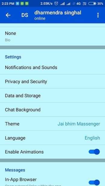 jai bhim massanger screenshot 2