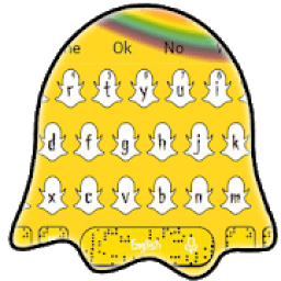 Cute Yellow Elfin Rainbow Keyboard Theme आइकन