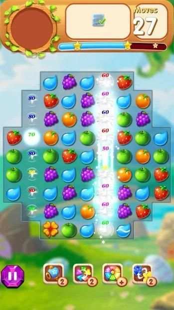 Fruit Bomb Match 3 स्क्रीनशॉट 1