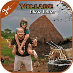 Village Photo Frame : Photo Cut Paste आइकन
