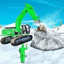 Heavy snow excavator simulator