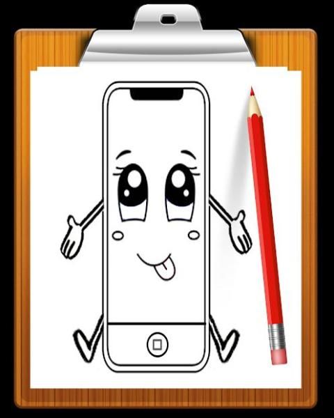 Sketch [mobile phone] Cut Out Stock Images & Pictures - Alamy