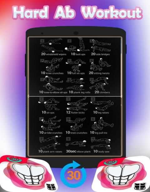 30 Day Ab Challenge - Abs Workout ( 6 Pack Abs ) screenshot 2