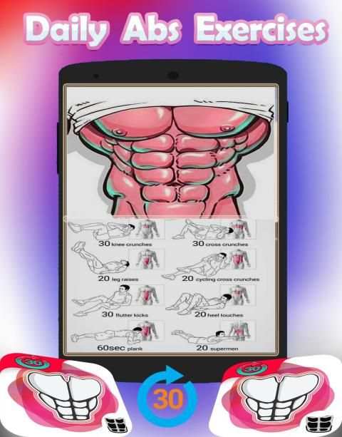 30 Day Ab Challenge - Abs Workout ( 6 Pack Abs ) screenshot 3