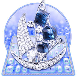 ikon Blue Diamond Sailing Boat Keyboard