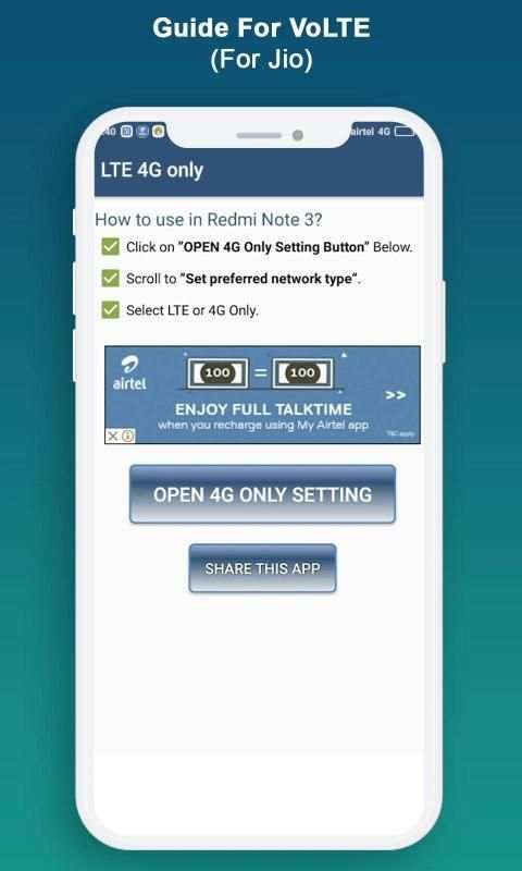 Guide For VoLTE (For Jio) स्क्रीनशॉट 2