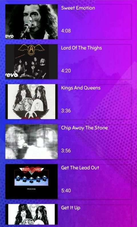 Aerosmith full album vidios songs screenshot 1