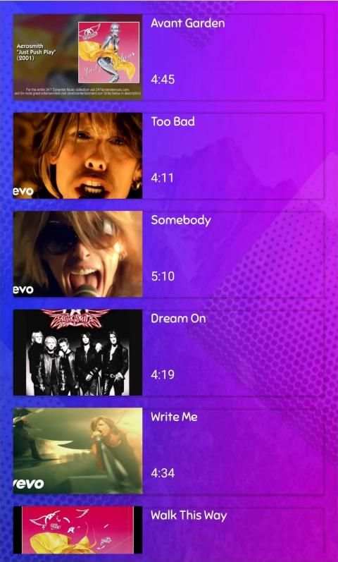 Aerosmith full album vidios songs screenshot 3
