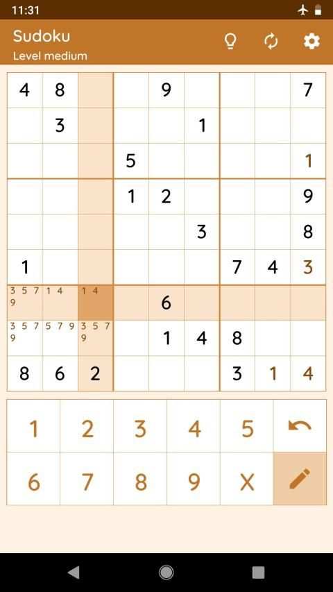 Sudoku screenshot 7