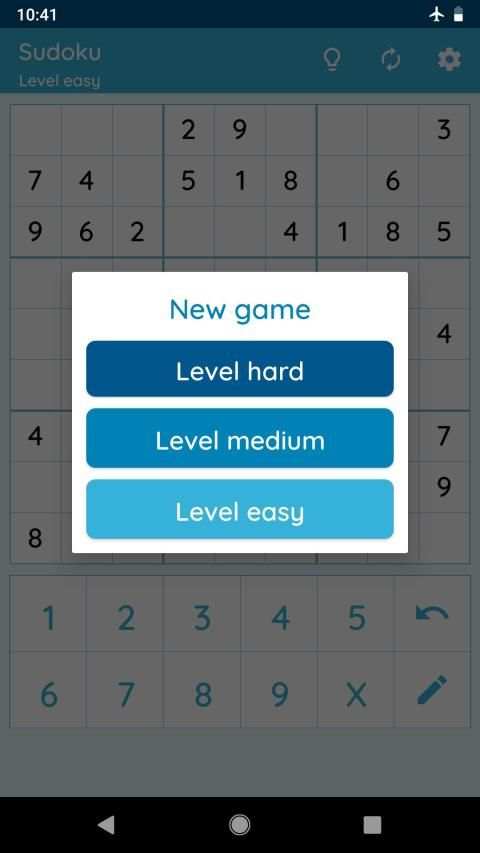Sudoku screenshot 1