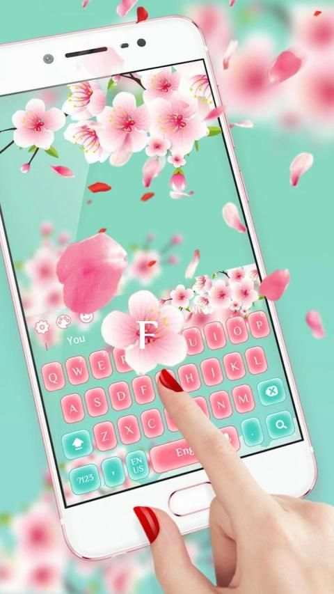 Spring Flower Keyboard screenshot 2