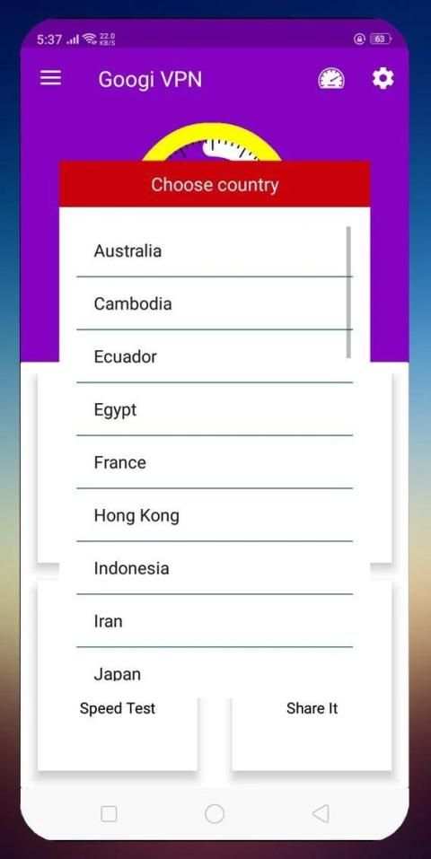 Googi VPN screenshot 5