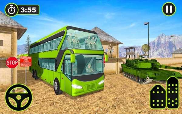 Army Bus Transport Soldier 2019 screenshot 4