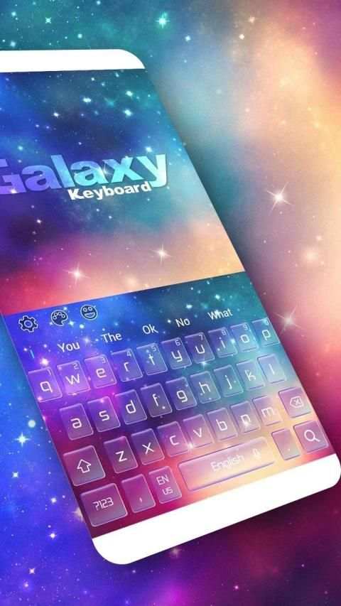 Dreamy Galaxy Keyboard Theme स्क्रीनशॉट 3
